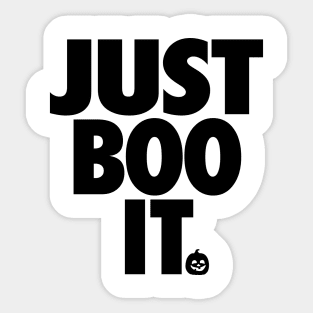 Just Boo It Typography halloween Sticker